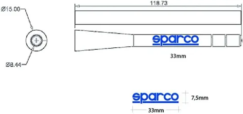Miniatura 4 de Sparco Antena urbana OPC14160001 Negro/Blanco