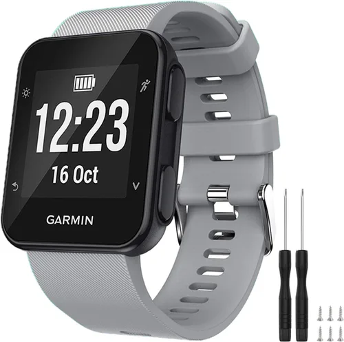 Miniatura 19 de GVFM banda compatible con Garmin Forerunner 35, silicona suave correa de repuesto para reloj inteligente Garmin Forerunner 35, se ajusta a muñeca