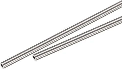 Miniatura 35 de uxcell Tubo redondo de acero inoxidable 304 0.079 in OD 0.012 in espesor de pared 11.811 in longitud 2 piezas
