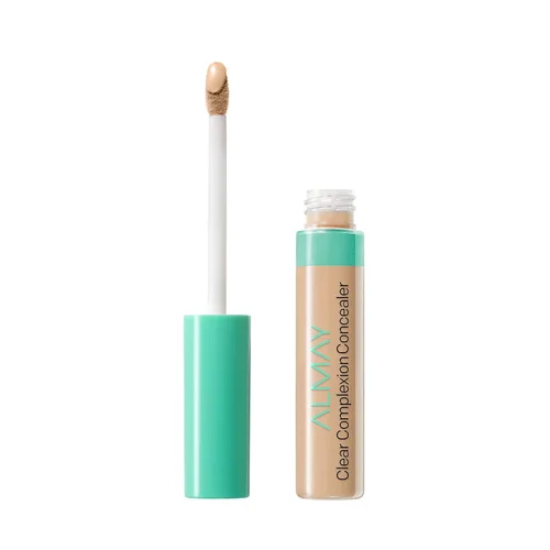 Almay - Maquillaje para tez clara, tratamiento para manchas de acné y pecas, con ácido salicílico, para piel sensible, 200 Luz/Media, 0.3 fl oz. 200