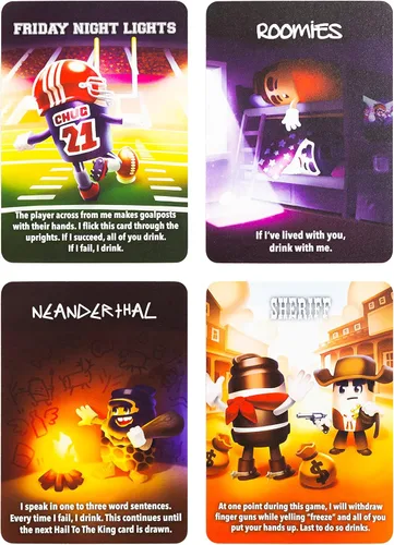 Miniatura 5 de Lost Boy Entertainment King's Cup Extreme - Juegos de fiesta - Juegos de cartas para adultos - Noche de cita - Juegos para parejas - Juegos de viaje
