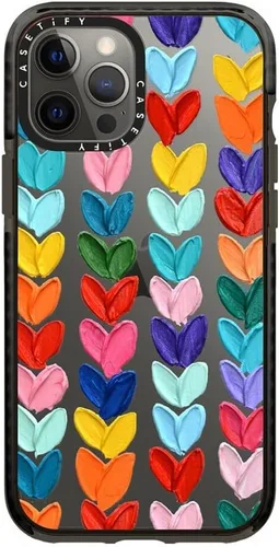 Miniatura 71 de Funda CASETiFY Impact para iPhone 12 Pro Max - Blanco Nubes - Negro Claro Nubes Blancas