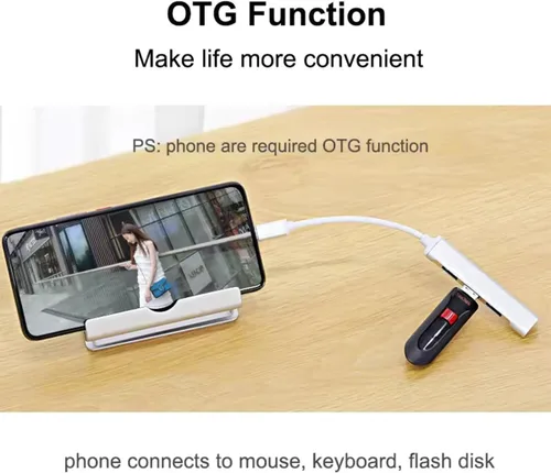 Miniatura 5 de Hub USB 3.0, 4 puertos USB Hub USB Splitter con 1 Tipo-C 1 USB3.0 y 2 USB2.0, expansor USB para laptop, cámara, teclado, uso de oficina de mouse