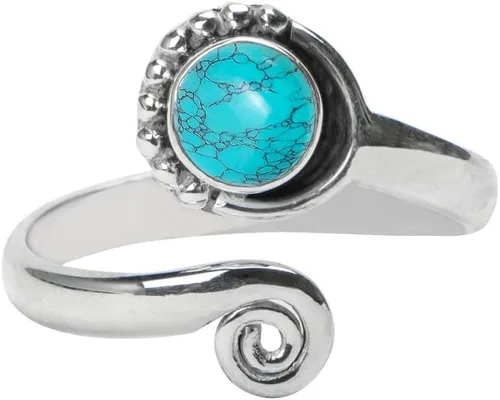 Anillo de dedo del pie de piedra preciosa de plata de ley 925, joyería para el cuerpo, anillo de dedo del pie de la mano de la mano de la piedra