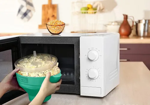 Miniatura 8 de El Fabricador de Palomitas de Maíz Original Korcci de Silicona para Microondas, Fabricador de Palomitas para Microondas, Tazón Plegable para Hacer