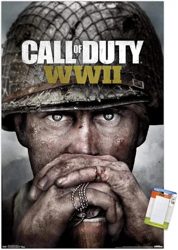 Miniatura 16 de Trends International Call of Duty: WWII - Póster de pared Key Art, 22.375 x 34 pulgadas, versión premium sin marco