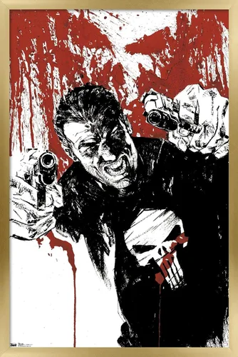 Miniatura 13 de Trends International Marvel Comics - Póster de pared de The Punisher - Pistols, 22.375 x 34 pulgadas, versión premium sin marco