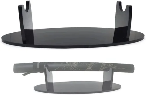 Miniatura 4 de Coret Soporte para espada pequeña para cuchillo samurái, soporte de espada de sable de luz, soporte de acrílico decorativo de escritorio