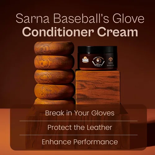 Miniatura 2 de SARNA BASEBALL Glove Leather Conditioner - Use on Baseball Gloves, Softball Gloves, and Other Leather Sports Equipment - Made in USA