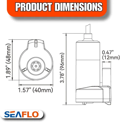 Miniatura 9 de SEAFLO Bomba sumergible 12v 4GPM