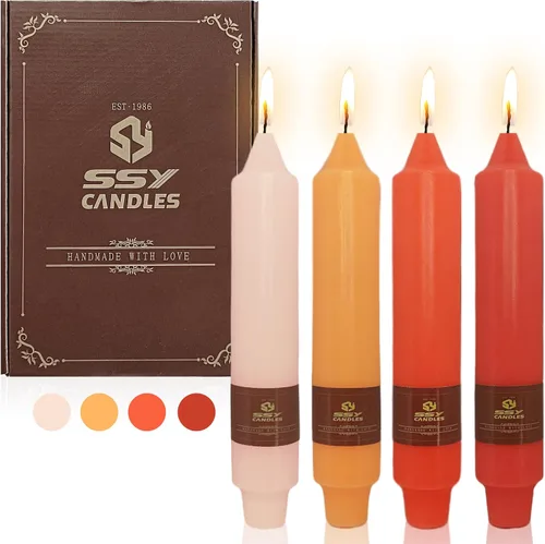 Miniatura 65 de Candelabros de Velas Cónicas Negras, Velas Cónicas Cortas de 5 pulgadas, Candelabros de Velas de Halloween Sin Goteo para Decoración de Navidad