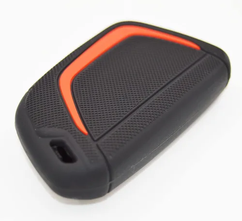 Miniatura 5 de Funda protectora de goma de silicona para llavero inteligente con control remoto para 7 botones, Chevrolet Corvette C8 2020 2021 2022 2023 Negro