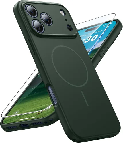 Miniatura 63 de FNTCASE Funda para iPhone 14 Pro Max color azul: [compatible con Magsafe] Funda magnética mate sólida con [protección completa de la cámara]