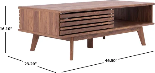 Miniatura 11 de Safavieh Home Collection Rori - Mesa de café con 1 estante (46 pulgadas de ancho x 23 pulgadas de profundidad x 16 pulgadas de alto)
