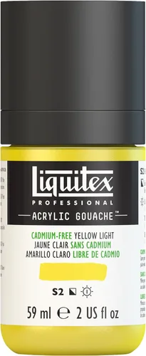 Miniatura 45 de Liquitex Professional - Gouache acrílico profesional, botella de 2 onzas (59 ml), blanco titanio