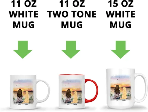 Miniatura 6 de Gossby Taza personalizada – Taza personalizada para perro, taza para mamá, taza para amantes de los perros, taza para mascotas, taza de café