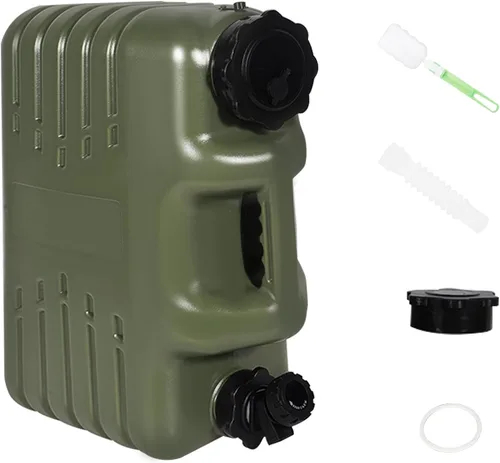 REDCAMP Contenedor de agua portátil de 4 galones/15L con espiga, jarras de agua para camping, tanque de agua, almacenamiento portátil de agua de