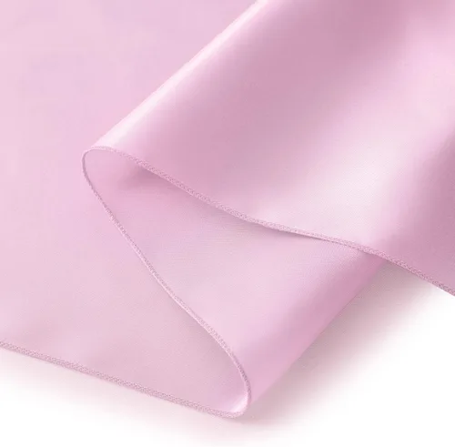 Miniatura 7 de Horbaunal Paquete de 12 caminos de mesa de satén rosa claro de 12 x 108 pulgadas, caminos de mesa lisos para banquetes de boda, fiesta de cumpleaños