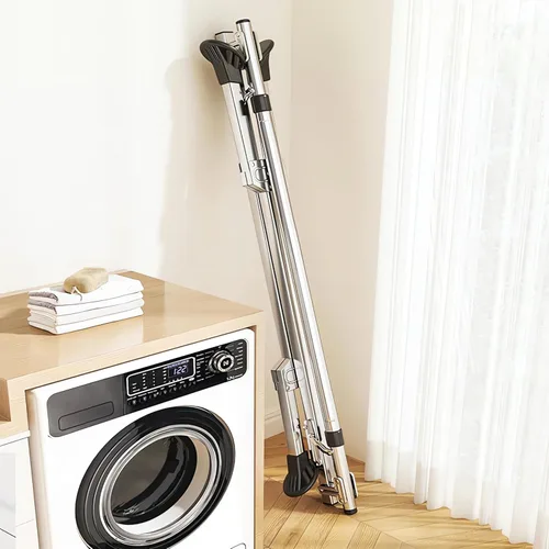 Miniatura 6 de YSUEFIJO Heavy Duty Laundry Drying Rack, Clothes Drying Rack Foldable, Length Adjustable Garment Rack, Portable Stainless Steel Laundry Stand, with