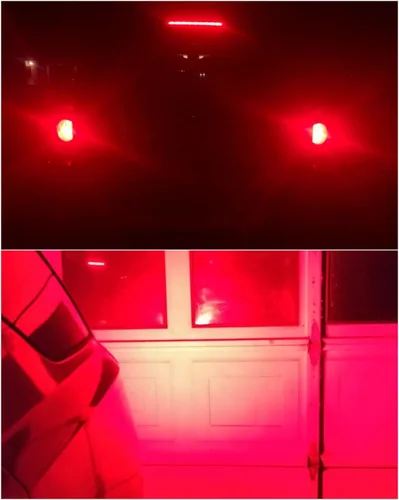 Miniatura 7 de Focos LED de color rojo brillante 3157 3156 3057 3056 con proyector para luces de freno traseras, compatibles con Toyota Tundra 2007-2017 2018 2019