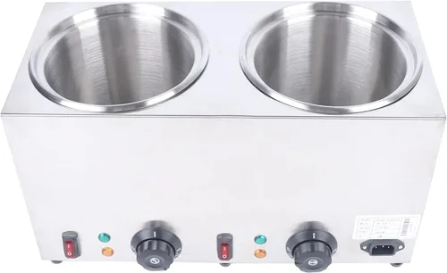 Miniatura 5 de Dispensador de queso con 2 bombas, 2 x 2L Calentador eléctrico de salsa de queso de nacho 86.0-230.0 °F Dispensador de calentador de dulce de azúcar