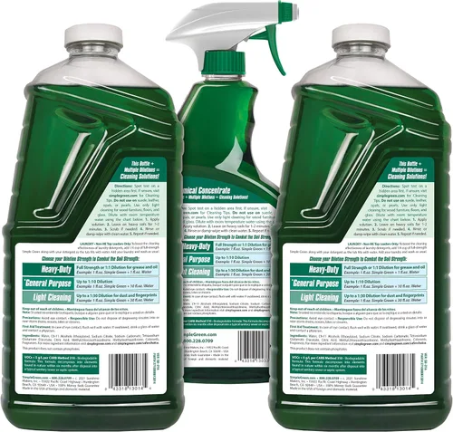 Miniatura 2 de Simple Green Spray limpiador multiusos y recarga, verde, juego de 3 piezas, original, 1 unidad