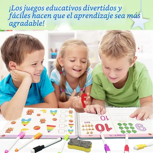 Miniatura 6 de ALIANFLY Actividad Educativa de Aprendizaje Preescolar - Libro de Trabajo Montessori para Preescolar, Actividad de Trazado de Práctica de Escritura