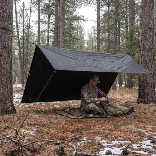 Miniatura 9 de Heavy Duty 4 Mil Tarp Cover Waterproof UV Resistant Tarpaulin Used for Outdoor, Hunting, Camping, Backpacking, Canopy Tent, Ground Tarp, Cover Boat