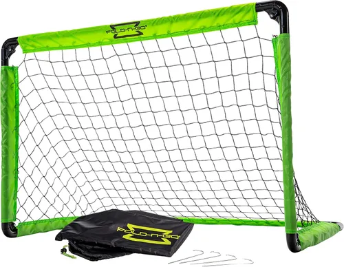 Franklin Sports Mini portería de fútbol portátil, plegable, para interiores y exteriores, para niños, con bolsa de transporte, portería juvenil de