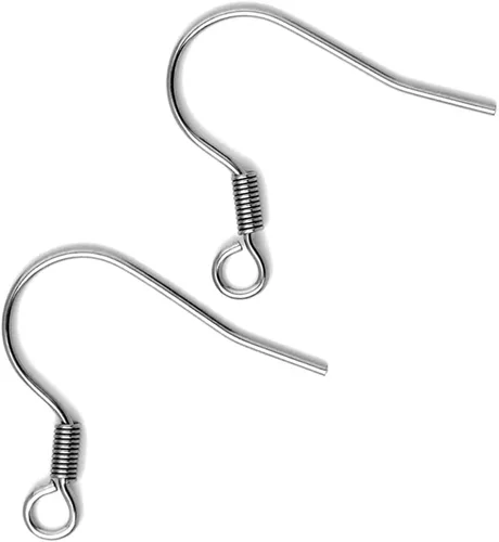Miniatura 5 de 400 piezas Adabele Ganchos de Alambre para Pendientes Tipo Pez con Extremo de Bola de Acero Inoxidable Quirúrgico Hipoalergénico Grado 316 de 20mm