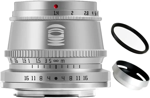 Miniatura 9 de TTArtisan 1.378 in F1.4 APS-C Formato Gran Apertura Manual Foco Lente Fija Para Olympus/Panasonic Mrcro Cuatro Tercera M4/3 Montaje Cámaras Negro