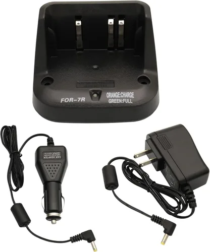 Cargador CD-15A DC 12V/24V Cargador de coche compatible con YAESU VX-5 VX-5R VX-6R VX-7R VXA-700 Standard Horizon HX460S HX460SS HX471 HX471S Radio