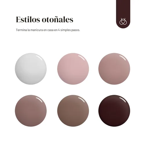 Miniatura 2 de Beatles Colección Coffee Cafe - Juego de esmaltes de uña de gel en colores marrón, neutro, beige, malva, perfectos para el otoño/invierno, kit