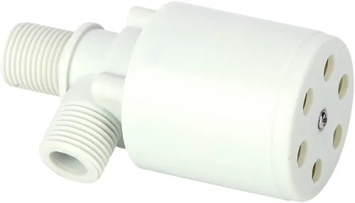 Válvula de bola flotante Control automático de nivel de agua compacto interior de cierre de entrada para tanque de agua Torre de plástico G1 2 en 1