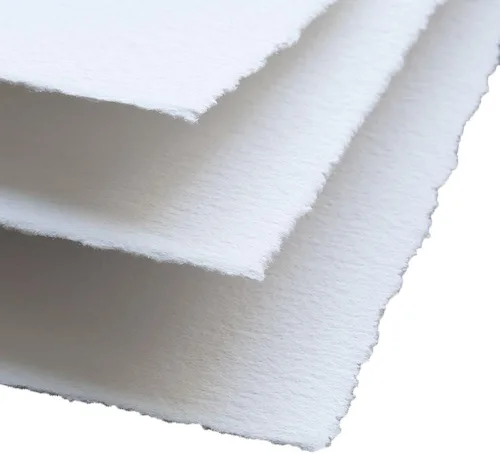 Papel en Blanco de Borde de Cubierta Hecho a Mano - Paquete de 5x7 Pulgadas de 50 Hojas - Papel de Hoja Suelto de Medios Mixtos para Tarjetas