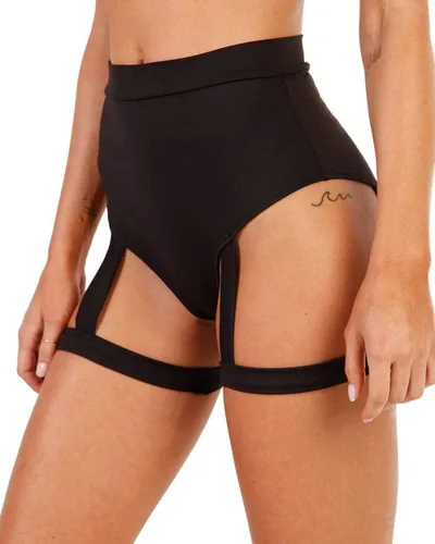 Miniatura 4 de iHeartRaves - Pantalones cortos de talle alto para mujer