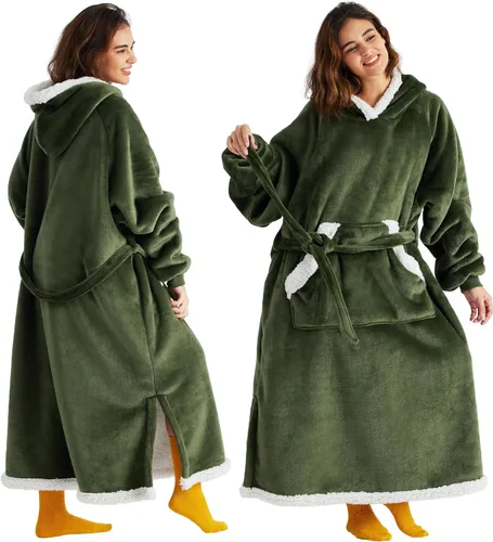 Miniatura 20 de Bedsure Manta Ponible con Capucha, Cómoda Sudadera Manta Larga con Capucha como Regalos de Sudadera para el Día de las Madres para Mamá Mujeres