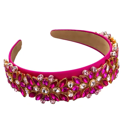 Miniatura 27 de Diadema de moda para mujer, hermosa diadema retro con diamantes de imitación de cristal, accesorios para mujeres y niñas (diadema 3)