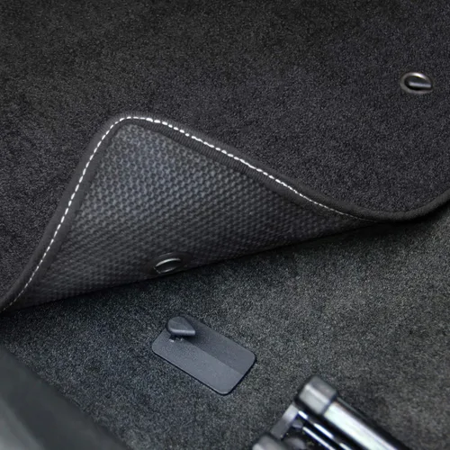Miniatura 3 de Lloyd Mats Alfombrillas de piso de ajuste personalizado para Dodge Charger RWD 2011-2023 LogoMat Juego de 2 piezas Carbón