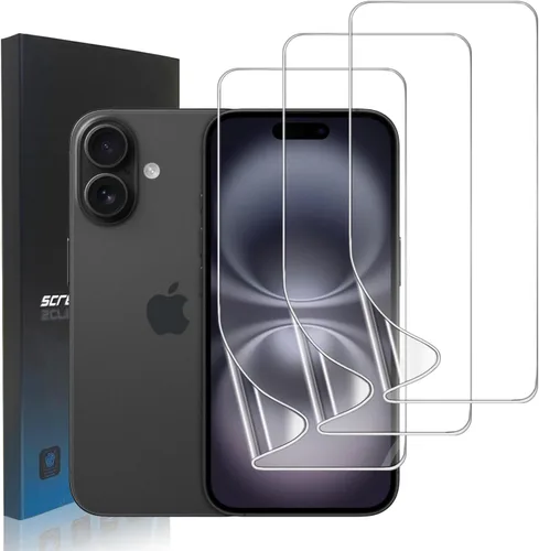 Miniatura 23 de Paquete de 3 protectores de pantalla de película de hidrogel para iPhone 16 Pro Max, protector de pantalla transparente de TPU suave para iPhone 16