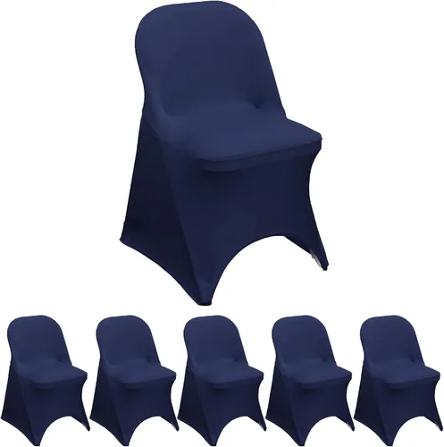 Miniatura 52 de YOUR CHAIR COVERS - Funda para silla plegable de elastano azul claro - Funda de cojín tapizada plegable elástica ajustable extraíble lavable