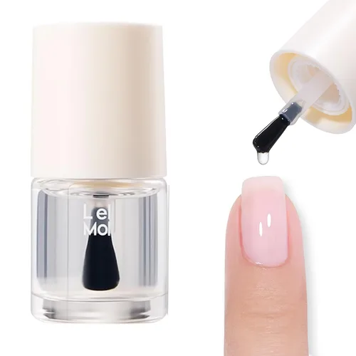 Miniatura 14 de COSMOO Esmalte de uñas de glitter negro de secado rápido, 12 ml, resistente a las astillas, vegano, de secado rápido, con vetas, de larga duración