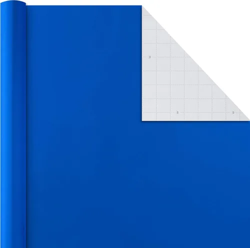 Miniatura 6 de Hallmark Paquete de papel de regalo para todas las ocasiones con líneas de corte en el reverso (paquete de 6; 180 pies cuadrados total) sólidos
