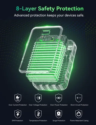 Miniatura 11 de Cargador portátil de 50000 mAh, cargador portátil de carga rápida de 22.5 W con cables integrados, paquete de batería externa de 4 salidas, pantalla