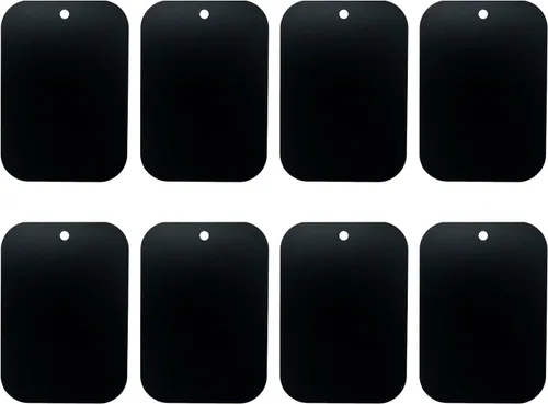 GDMINLO Placa de metal de montaje (paquete de 8) para soporte magnético de teléfono con adhesivo completo para imán de teléfono, 8 unidades