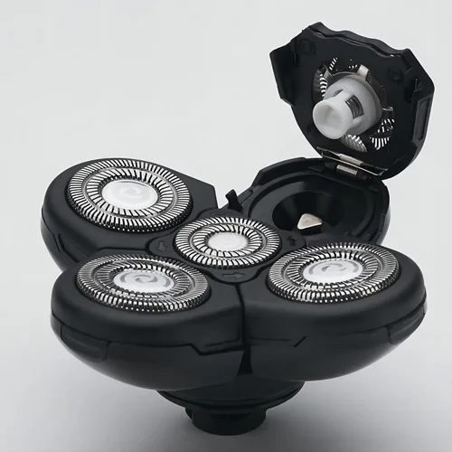 Miniatura 5 de Cabezas de repuesto para afeitadoras eléctricas para hombre, 5 en 1, reemplazables, alternativa, flotante, lavable, cabeza recortadora de cuchillas