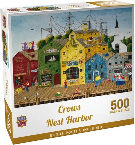 Miniatura 3 de Masterpieces 300 Piece Jigsaw Puzzle for Adults and Families - Crows Nest Harbor - 19.25"x26.63