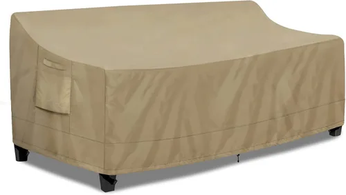Miniatura 17 de PureFit Funda impermeable para sofá de exterior, funda para muebles de sofá de patio, funda de sofá biplaza de 2 plazas con ventilación de aire