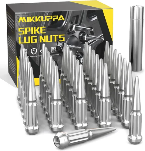 Miniatura 7 de MIKKUPPA 20 piezas de tuercas de rueda M12x1.5, tuerca de rueda M12x1.5, asiento cónico, tuercas de extremo negro con llave de casquillo, reemplazo