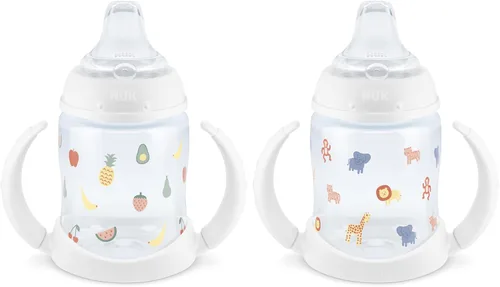 Miniatura 11 de NUK First Choice - Vaso para aprender 2.0, 5 onzas, con asas, a prueba de derrames, a prueba de fugas, vaso con popote suave, paquete de 2